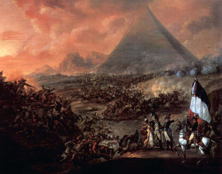 Battle of the Pyramids, July 21st, 1798 (François-Louis-Joseph Watteau) (1758-1823)